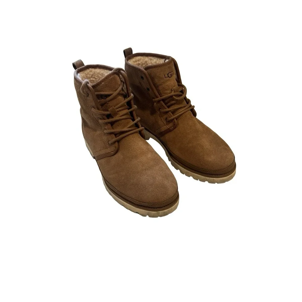 UGG Harkland Waterproof Chestnut men's boots 1106671 suede upper size 9